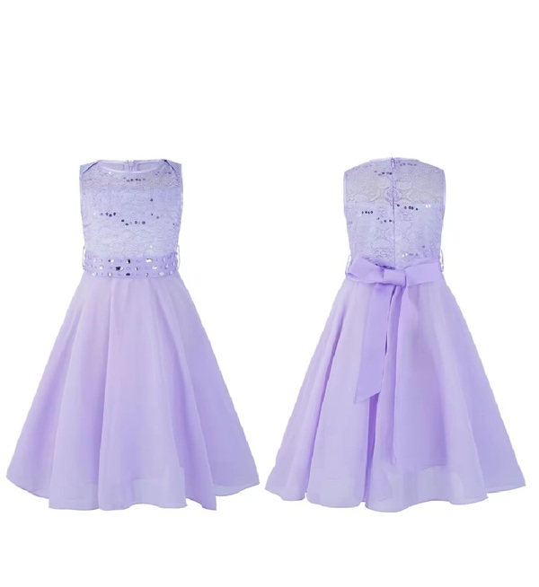 Adele kjole  lys lilla - Guttogpike