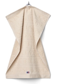 Velour jacquardhåndkle m/logo  - Lexington
