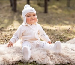 Ulldress Classic Lillelam  hvit - Lillelam