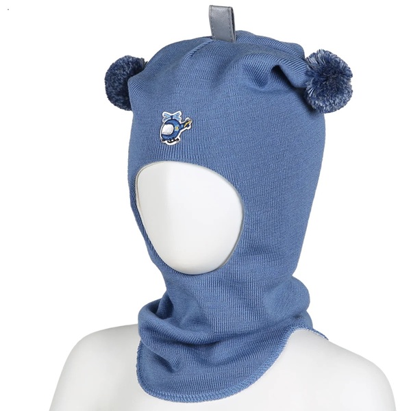 Balaclava ULL m/vindstopp KIVAT mellomblå - Kivat