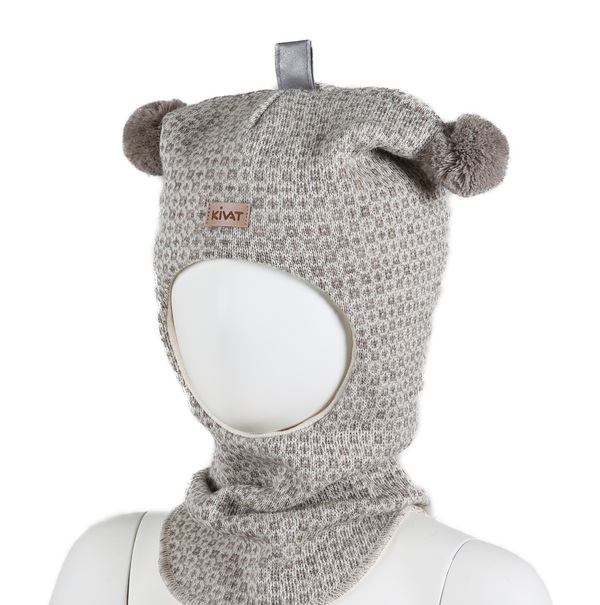 Balaclava ULL m/vindstopp KIVAT  beige - Kivat
