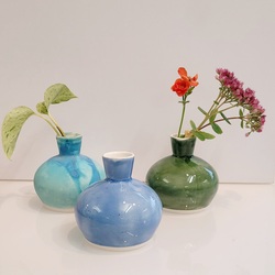 Vaser - Porselen Turkisblå - Mortensen Design