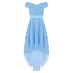 Sweatheart Off-shoulder Kjole Lys blå - Guttogpike