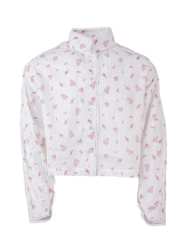 Elly blomstret Festdrakt skjorte Rosa blomstret - Salto