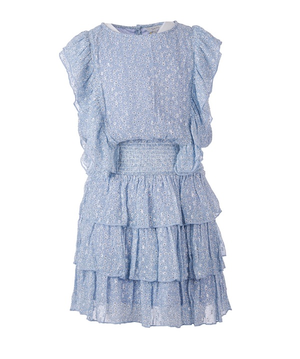 Milla kjole  Blå blomstret - Salto