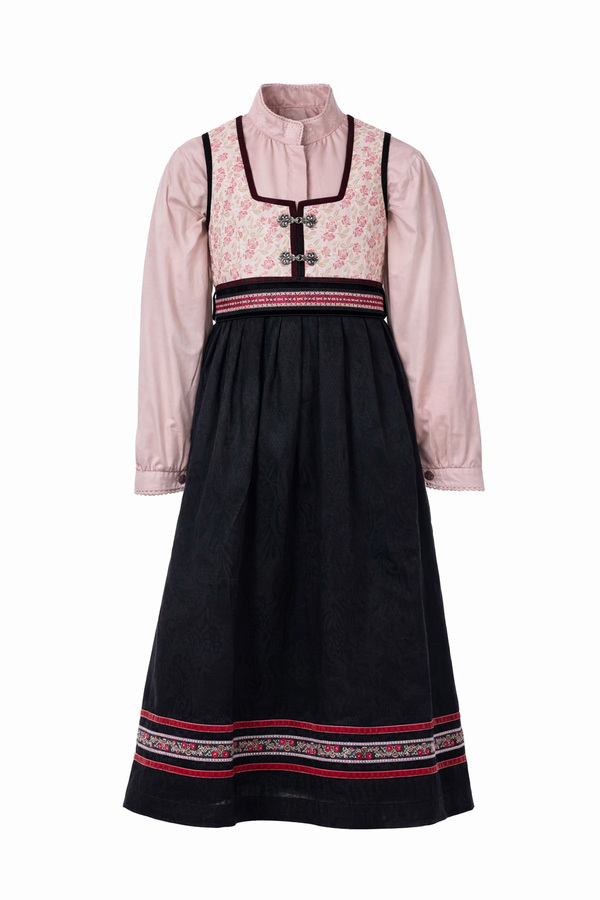 Oline Flower med Name It silke bluse Rosa NI skjorte - Salto