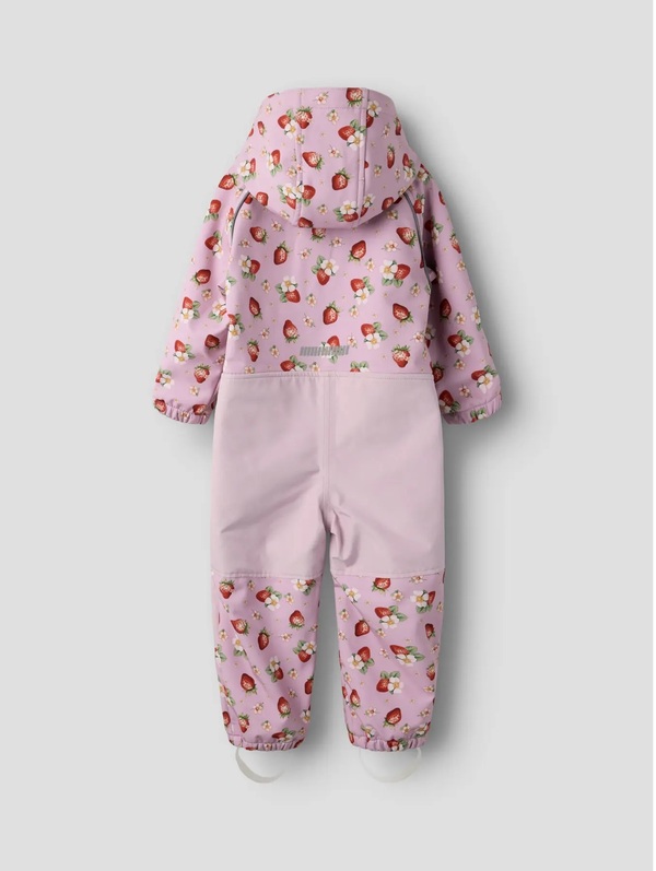 Alfa Softshell dress rosa jordbær - Name It