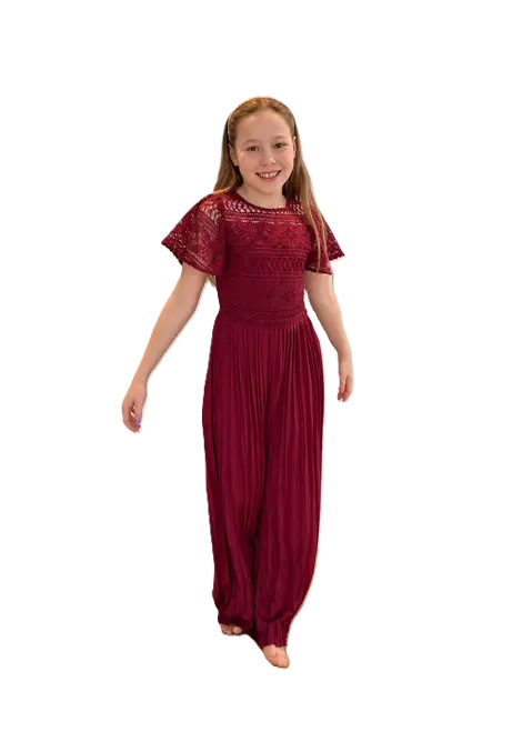 Alba buksedress DYP RØD - Salto