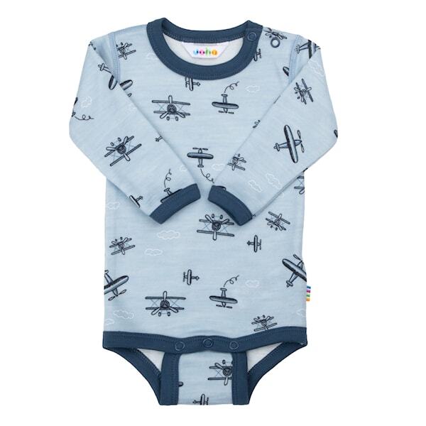 Ullsett m/bambus innside Lys blå - Joha