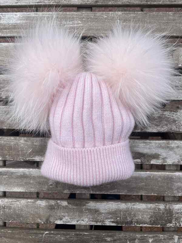 Ull lue dobbel dusk Lyse Rosa - Guttogpike